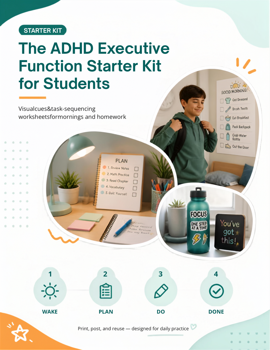 The ADHD Executive Function Starter Kit for Students